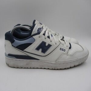 New Balance 550 White Navy Blue Sneakers BBW550DY Womens 10 Mens 8.5